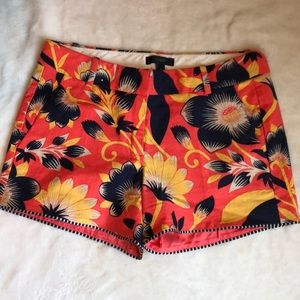 J. Crew cotton floral shorts